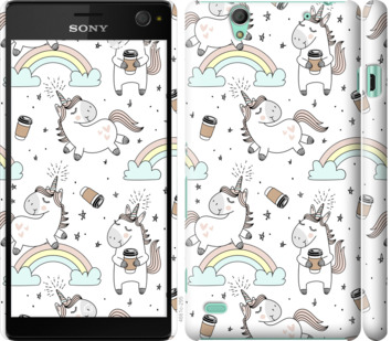 

Чохол Єдиноріг і кава на Sony Xperia C4 E5333 840883
