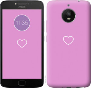 Чехол Сердце 2 для Motorola Moto E4 Plus