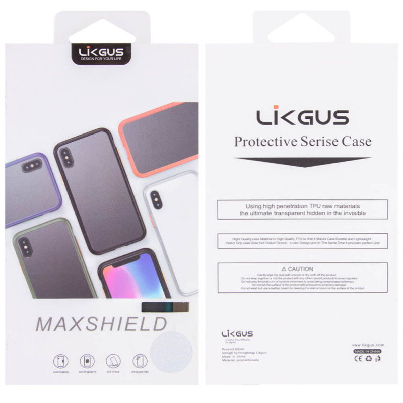 TPU+PC чехол LikGus Maxshield для Samsung Galaxy S20 Ultra (Синий) в магазине vchehle.ua