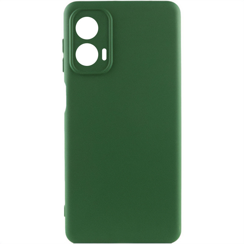 Чохол Silicone Cover Lakshmi Full Camera (AA) на Motorola Moto G85 (Зелений / Dark green)