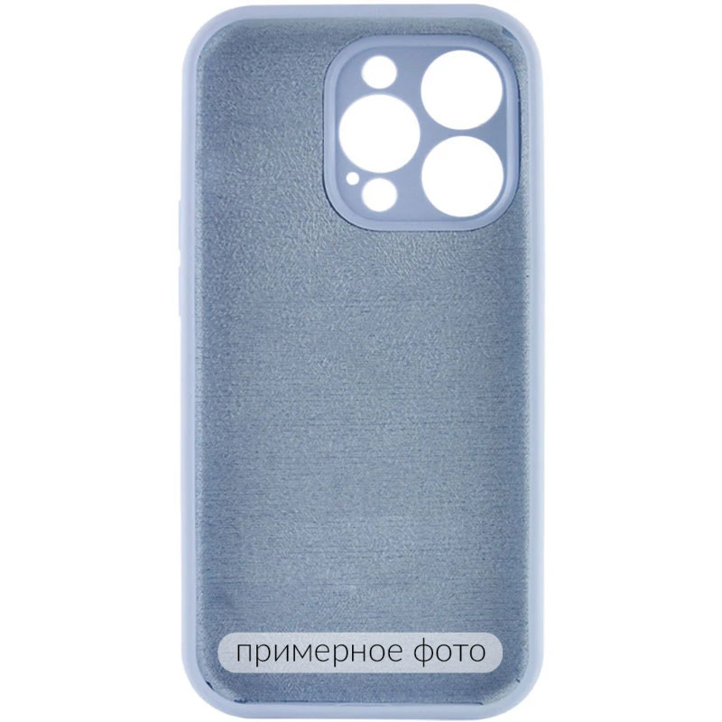 Фото Чехол Silicone Case Full Camera Protective (AA) NO LOGO для Apple iPhone 16 (6.1") (Голубой / Lilac Blue) на vchehle.ua
