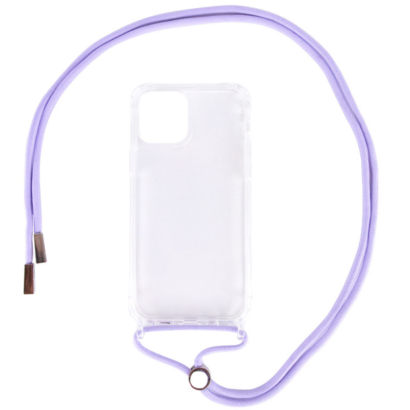 

Чохол TPU Crossbody Transparent на Apple iPhone 12 Pro Max (6.7") (Бузковий) 1100868