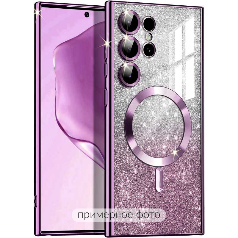 TPU чохол Delight case with Magnetic Safe з захисними лінзами на камеру на Samsung Galaxy S21 (Фіолетовий / Deep Purple)