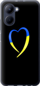 Чехол Жёлто-голубое сердце для Realme C33