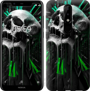

Чехол Череп-часы для Nokia 5.1 Plus 878538
