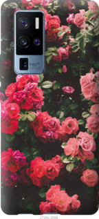 

Чехол Куст с розами для Vivo X50 Pro Plus 1084745