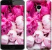 Чехол Розовые пионы для Meizu M3
