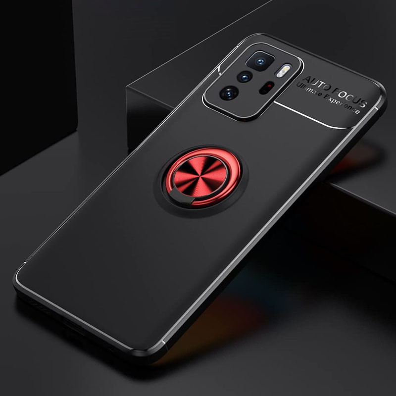 

TPU чохол Deen ColorRing під магнітний тримач (opp) для Xiaomi Redmi Note 10 5G (Чорний / Червоний) 1167266