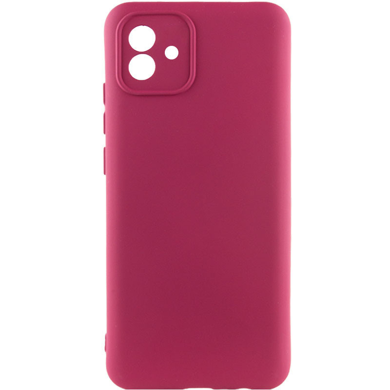 Чохол Silicone Cover Lakshmi Full Camera (A) на Samsung Galaxy A04 (Бордовий / Marsala)