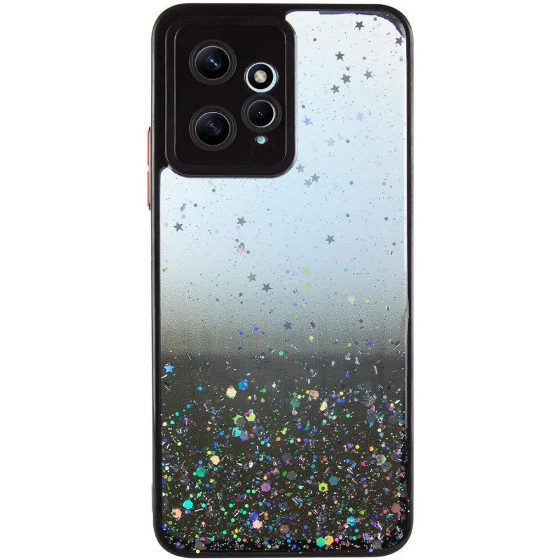 TPU чохол Spangle star із захистом камери на Xiaomi Redmi Note 12 4G (Чорний)