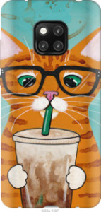 Чохол Зеленоокий кіт в окулярах на Xiaomi Poco X3