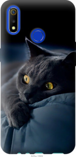 Чехол Дымчатый кот для Realme 3