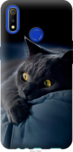 Чехол Дымчатый кот для Realme 3