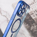 Купить TPU чехол Fibra Chrome with Magnetic safe для Apple iPhone 14 Pro (6.1") (Blue) на vchehle.ua