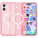 Чохол TPU Galaxy Sparkle (MagFit) на Apple iPhone 16 (6.1") (Pink+Glitter)