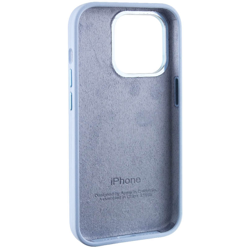 Заказать Чехол Silicone Case Metal Buttons (AA) для Apple iPhone 14 Pro Max (6.7") (Голубой / Blue Fog) на vchehle.ua
