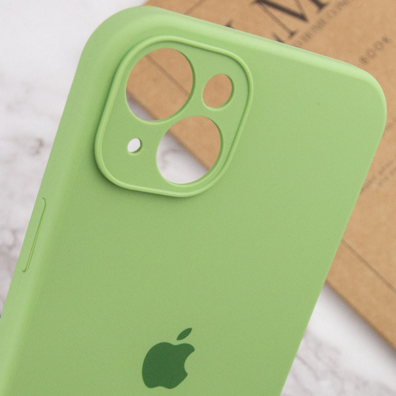 Купить Чехол Silicone Case Full Camera Protective (AA) для Apple iPhone 15 Plus (6.7") (Мятный / Mint) на vchehle.ua