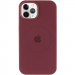 Фото Чохол Silicone Case Full Protective (AA) with Magnetic Safe на Apple iPhone 12 Pro Max (6.7") (Бордовий / Plum) на vchehle.ua