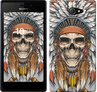 

Чехол Череп индейца для Sony Xperia M2 D2305 641155