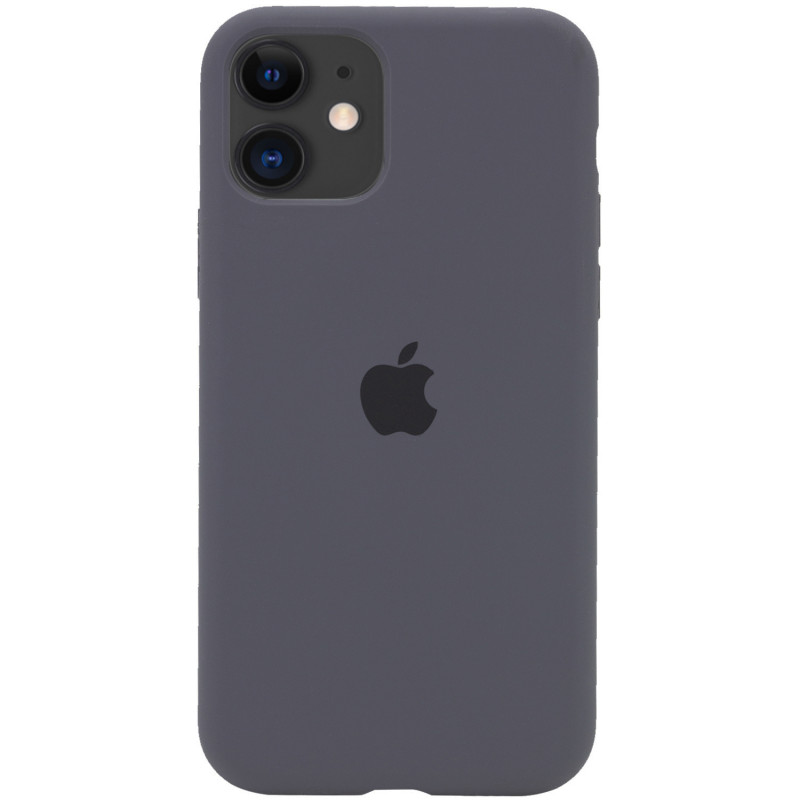 Чехол Silicone Case Full Protective (AA) для Apple iPhone 11 (6.1") (Серый / Dark Gray)