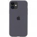 Чехол Silicone Case Full Protective (AA) для Apple iPhone 11 (6.1") (Серый / Dark Gray)