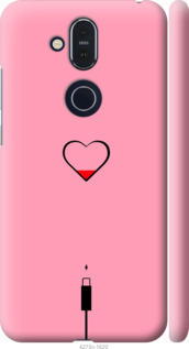 

Чехол Подзарядка сердца1 для Nokia 8.1 764307
