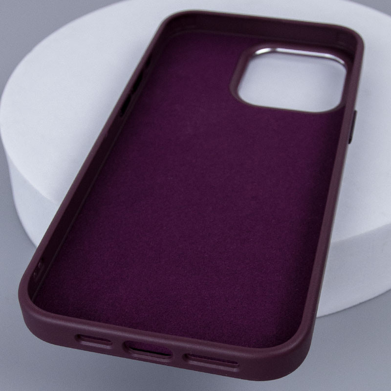 Купити Шкіряний чохол Bonbon Leather Metal Style with Magnetic Safe на Apple iPhone 13 (6.1") (Бордовий / Plum) на vchehle.ua