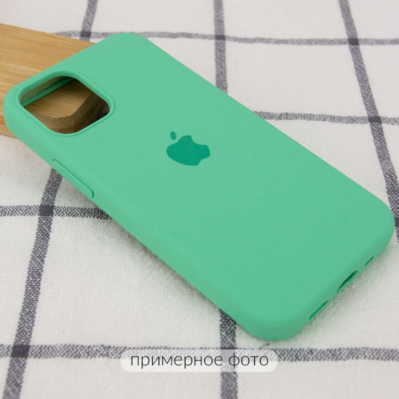 Фото Чехол Silicone Case Full Protective (AA) для Apple iPhone 16 Pro (6.3") (Зеленый / Spearmint) на vchehle.ua