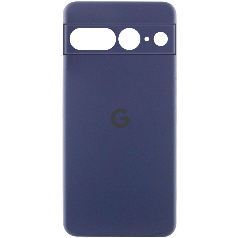 Чехол Silicone Cover Lakshmi Full Camera (AA) with logo для Google Pixel 8 (Синий / Midnight blue)