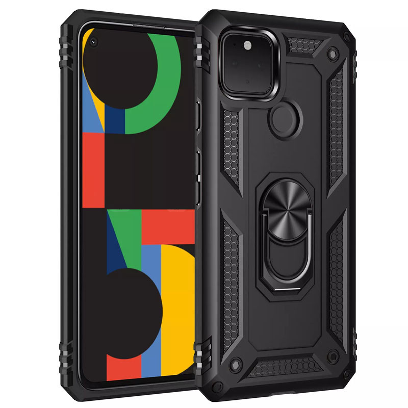 

Ударостійкий чохол Serge Ring for Magnet на Google Pixel 5 (Чорний) 1066057