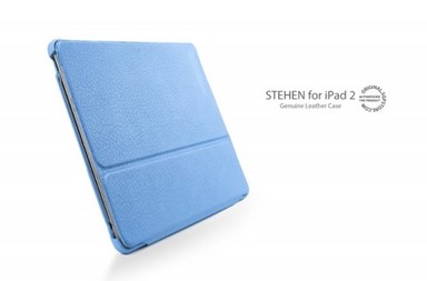 Фото # Кожаный чехол SGP Stehen для Apple IPAD 2 (Голубой / Tender Blue) в магазине vchehle.ua
