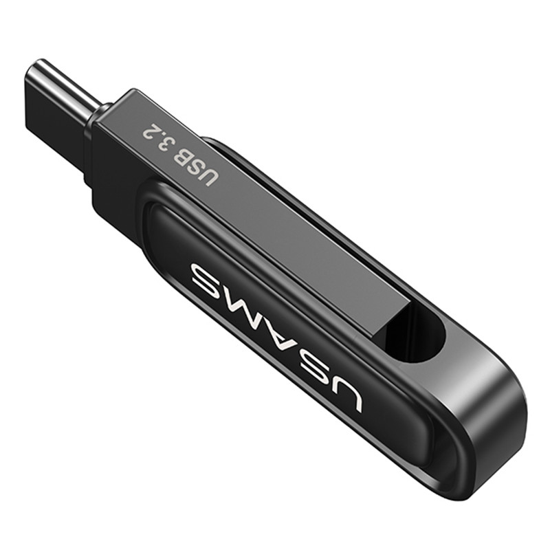 Флеш накопитель USAMS US-ZB347 USB3.2 Type-C High-Speed Flash Drive With Dual Ports 64Gb (Tarnish) в магазине vchehle.ua