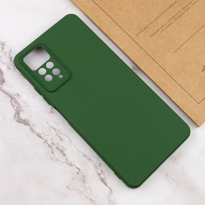 Чехол Silicone Cover Lakshmi Full Camera (A) для Xiaomi Redmi Note 11 Pro 4G/5G / 12 Pro 4G (Зеленый / Dark green) в магазине vchehle.ua