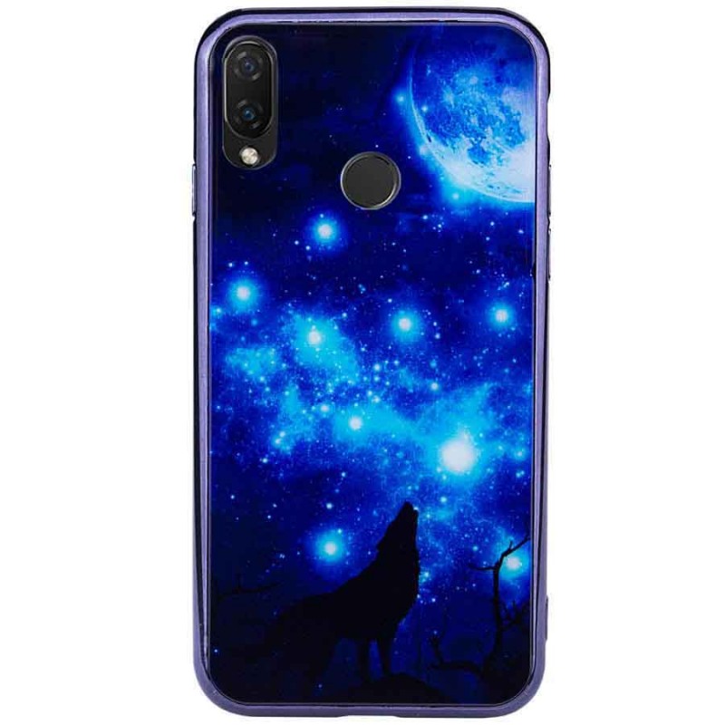 

TPU + Glass чохол Fantasy з глянцевими торцями для Xiaomi Redmi Note 7S (Лунная ночь) 685747