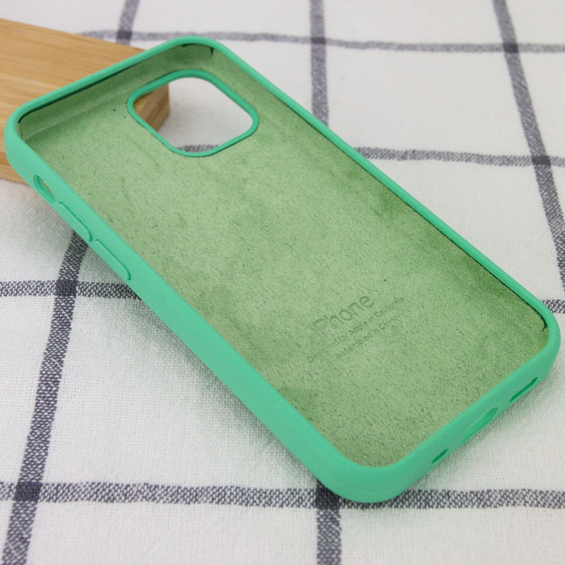 Фото Чохол Silicone Case Full Protective (AA) на Apple iPhone 12 Pro Max (6.7") (Зелений / Spearmint) в маназині vchehle.ua