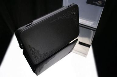 Замовити Кожаный чехол SGP Gariz (текстур.чёрный) для Galaxy Tab на vchehle.ua