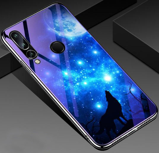 

TPU + Glass чохол Fantasy з глянцевими торцями на Huawei Nova 4 (Місячна ніч) 682977