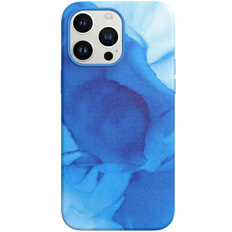 Кожаный чехол Figura Series Case with Magnetic safe для Apple iPhone 14 Pro (6.1") (Blue)