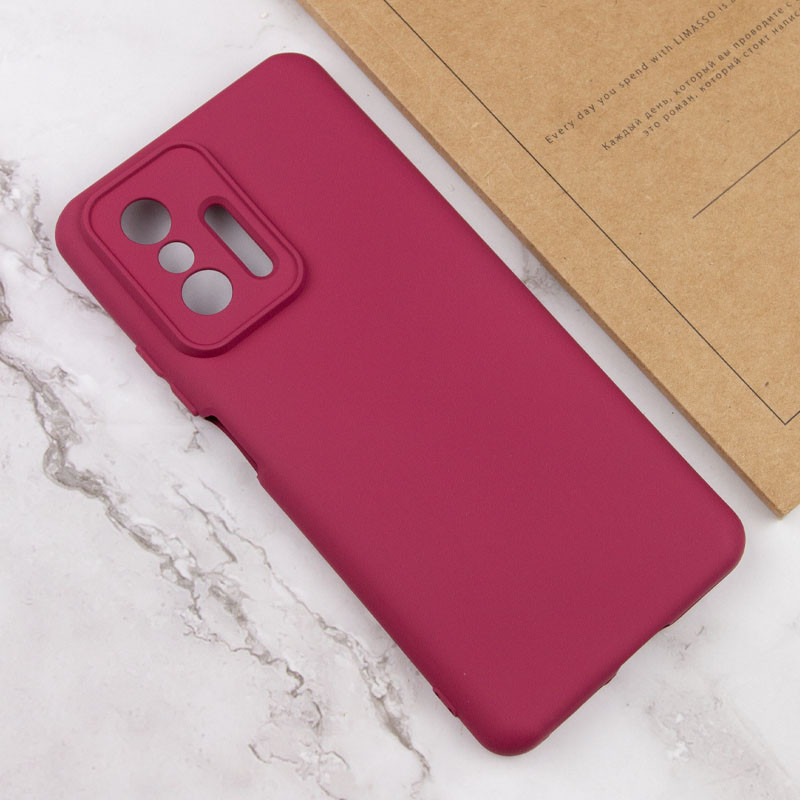 Чехол Silicone Cover Lakshmi Full Camera (A) для Xiaomi 11T / 11T Pro (Бордовый / Marsala) в магазине vchehle.ua