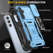 Купить Ударопрочный чехол Camshield Army Ring для Samsung Galaxy S23 (Голубой / Light Blue) на vchehle.ua