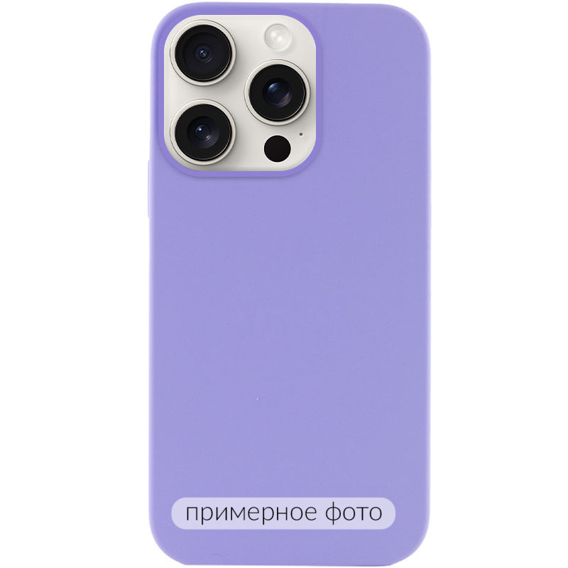 Чехол Silicone Case Full Protective (AA) NO LOGO для Apple iPhone 16e (6.1") (Сиреневый / Dasheen)