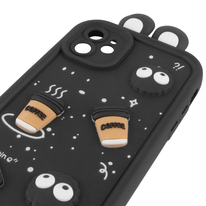 Чохол TPU Toys Case with Ears на Apple iPhone 11 (6.1") (Black) в магазині vchehle.ua
