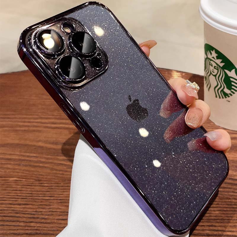 Фото Чехол TPU+PC Glittershine для Apple iPhone 14 Pro Max (6.7") (Purple) на vchehle.ua