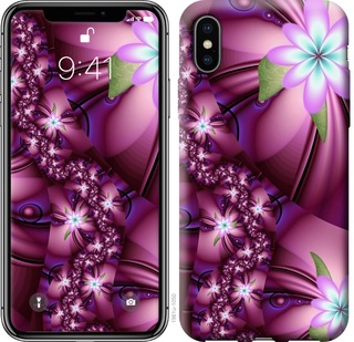 

Чехол Цветочная мозаика для iPhone XS Max 668717