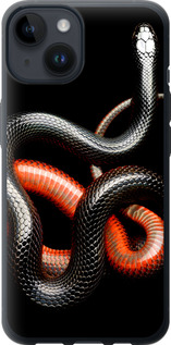 

Чехол Красно-черная змея на черном фоне для iPhone 14 1685329