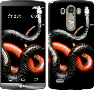 

Чохол Червоно-чорна змія для LG D856 Dual G3 482113