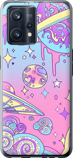 

Чехол Розовая галактика для Realme 9 1696415