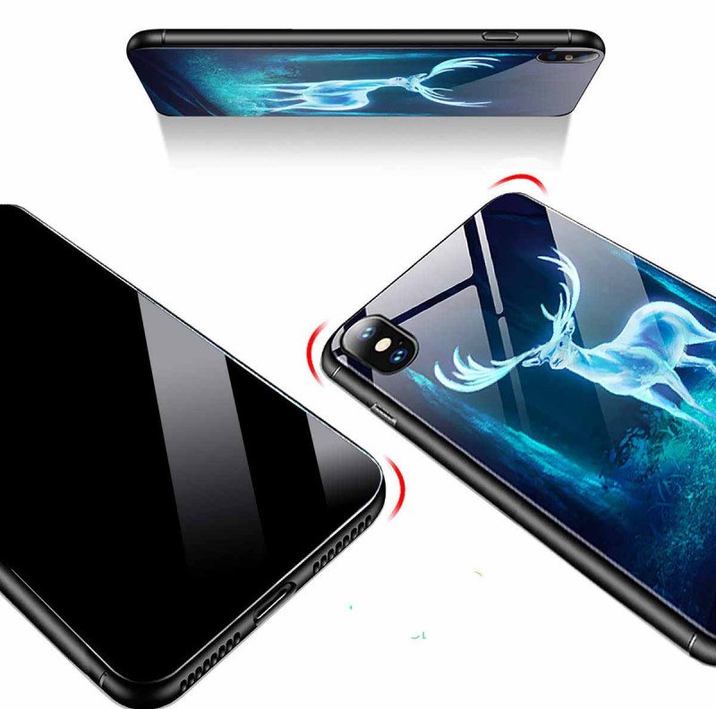Фото TPU+Glass чехол светящийся в темноте для Xiaomi Redmi Note 5 Pro / Note 5 (AI Dual Camera) в магазине vchehle.ua