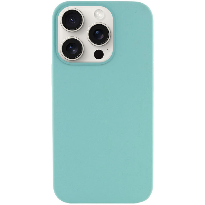 Чехол Silicone Case Full Protective (AA) NO LOGO для Apple iPhone 16 Pro (6.3") (Бирюзовый / Marine Green)