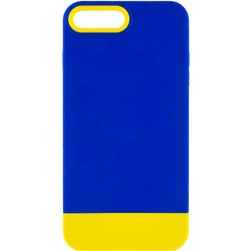 Чохол TPU+PC Bichromatic на Apple iPhone 7 plus / 8 plus (5.5") (Navy Blue / Yellow)